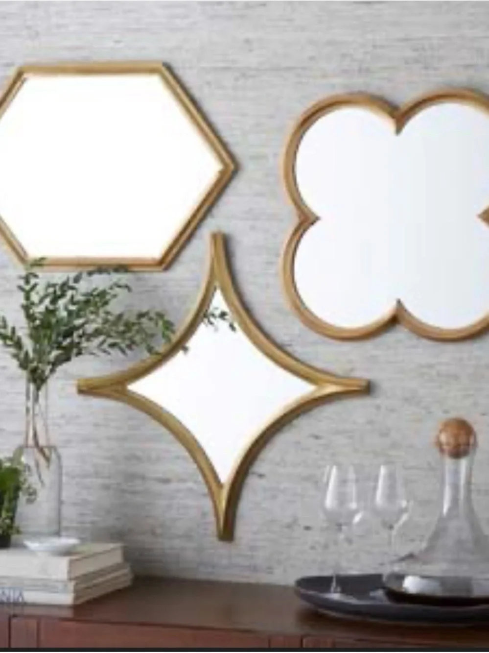 West Elm Gold Mirror Wall Decor